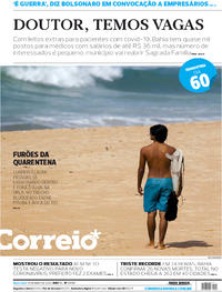 Capa do jornal Correio 15/05/2020