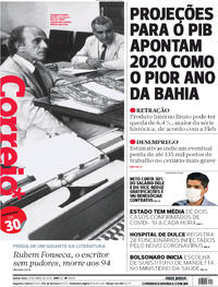 Capa do jornal Correio 16/04/2020