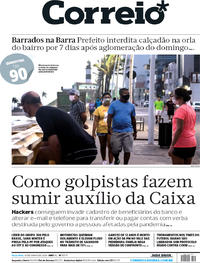 Capa do jornal Correio 16/06/2020
