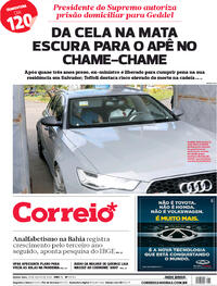 Capa do jornal Correio 16/07/2020
