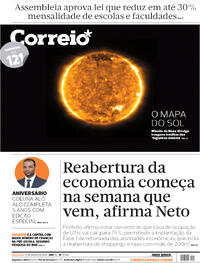 Capa do jornal Correio 17/07/2020