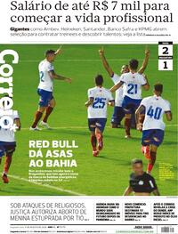 Capa do jornal Correio 17/08/2020