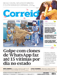 Capa do jornal Correio 18/02/2020