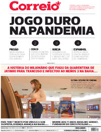 Capa do jornal Correio 18/03/2020