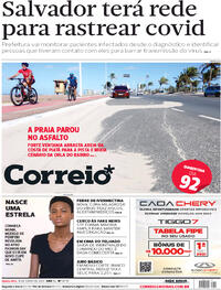 Capa do jornal Correio 18/06/2020