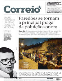 Capa do jornal Correio 18/08/2020