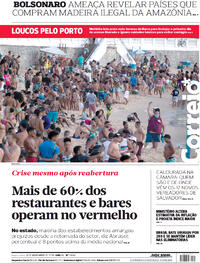 Capa do jornal Correio 18/11/2020