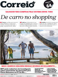 Capa do jornal Correio 19/05/2020