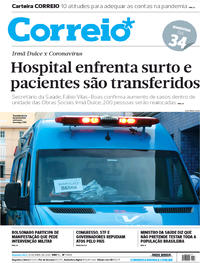 Capa do jornal Correio 20/04/2020