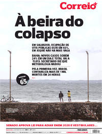 Capa do jornal Correio 20/05/2020