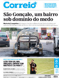 Capa do jornal Correio 20/08/2020