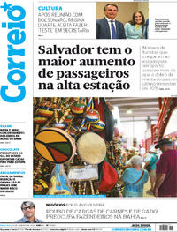 Capa do jornal Correio 21/01/2020