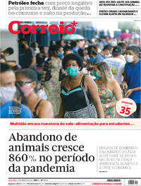 Capa do jornal Correio 21/04/2020