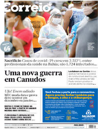 Capa do jornal Correio 21/05/2020