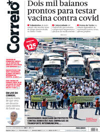 Capa do jornal Correio 21/07/2020
