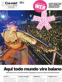 Capa do jornal Correio 22/02/2020