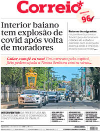 Capa do jornal Correio 22/06/2020