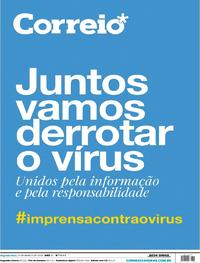 Capa do jornal Correio 23/03/2020