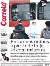 Capa do jornal Correio 23/04/2020