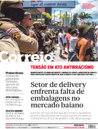 Capa do jornal Correio 23/11/2020