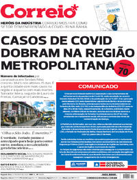 Capa do jornal Correio 25/05/2020