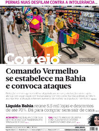 Capa do jornal Correio 25/09/2020