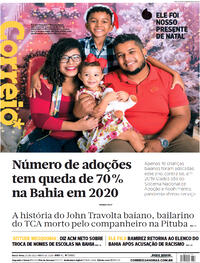 Capa do jornal Correio 25/12/2020