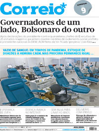 Capa do jornal Correio 26/03/2020