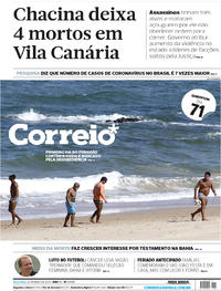 Capa do jornal Correio 26/05/2020