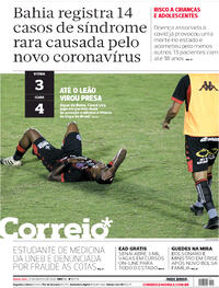 Capa do jornal Correio 27/08/2020