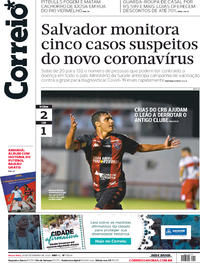 Capa do jornal Correio 28/02/2020