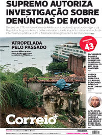 Capa do jornal Correio 28/04/2020