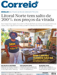 Capa do jornal Correio 28/09/2020