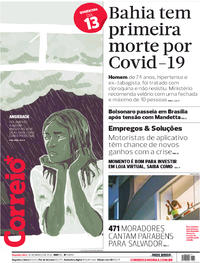 Capa do jornal Correio 30/03/2020