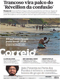 Capa do jornal Correio 31/12/2020
