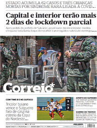 Capa do jornal Correio 01/03/2021