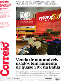 Capa do jornal Correio 02/09/2021