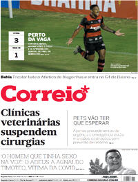 Capa do jornal Correio 05/04/2021