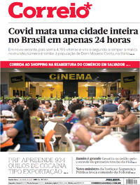 Capa do jornal Correio 07/04/2021