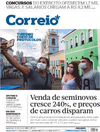 Capa do jornal Correio 07/06/2021
