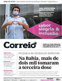 Capa do jornal Correio 07/07/2021