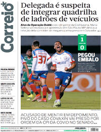 Capa do jornal Correio 08/07/2021