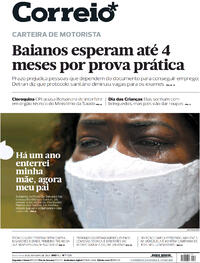 Capa do jornal Correio 08/10/2021