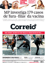 Capa do jornal Correio 09/02/2021