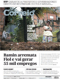 Capa do jornal Correio 09/04/2021