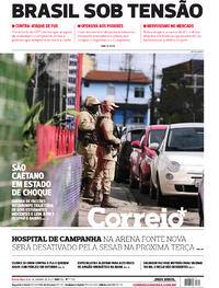 Capa do jornal Correio 09/09/2021