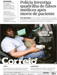 Capa do jornal Correio 10/09/2021
