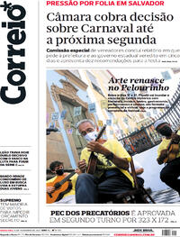 Capa do jornal Correio 10/11/2021