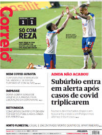 Capa do jornal Correio 11/01/2021