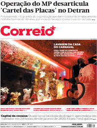 Capa do jornal Correio 11/02/2021